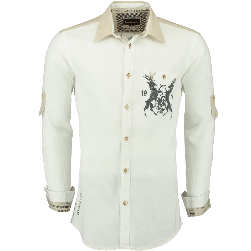 White Long Sleeve Button-Up Shirt
