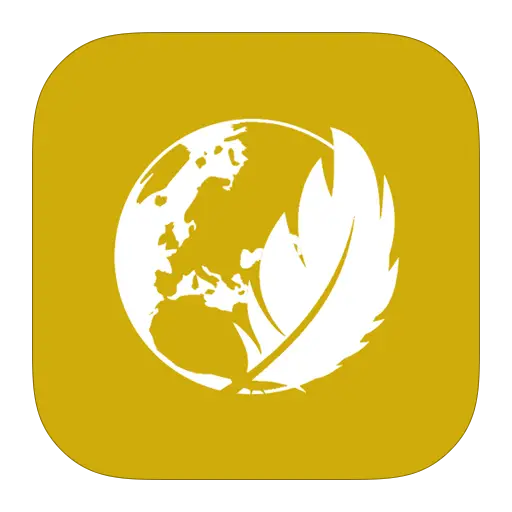 Feather and Globe Logo