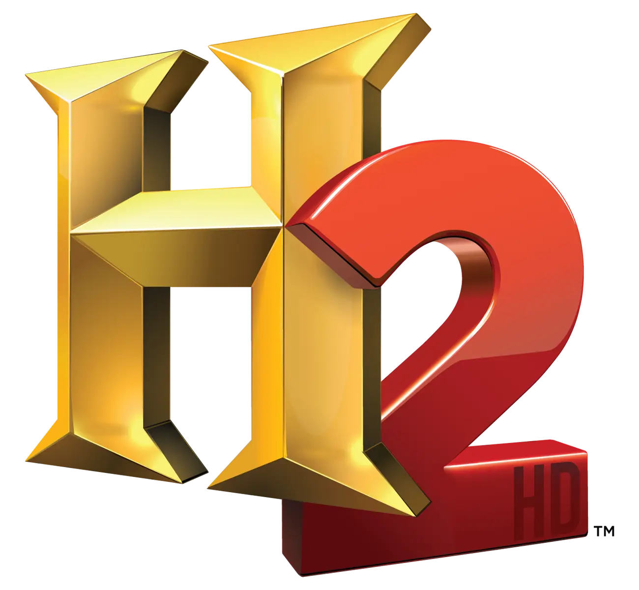 Gold and Red H2 Branding Logo