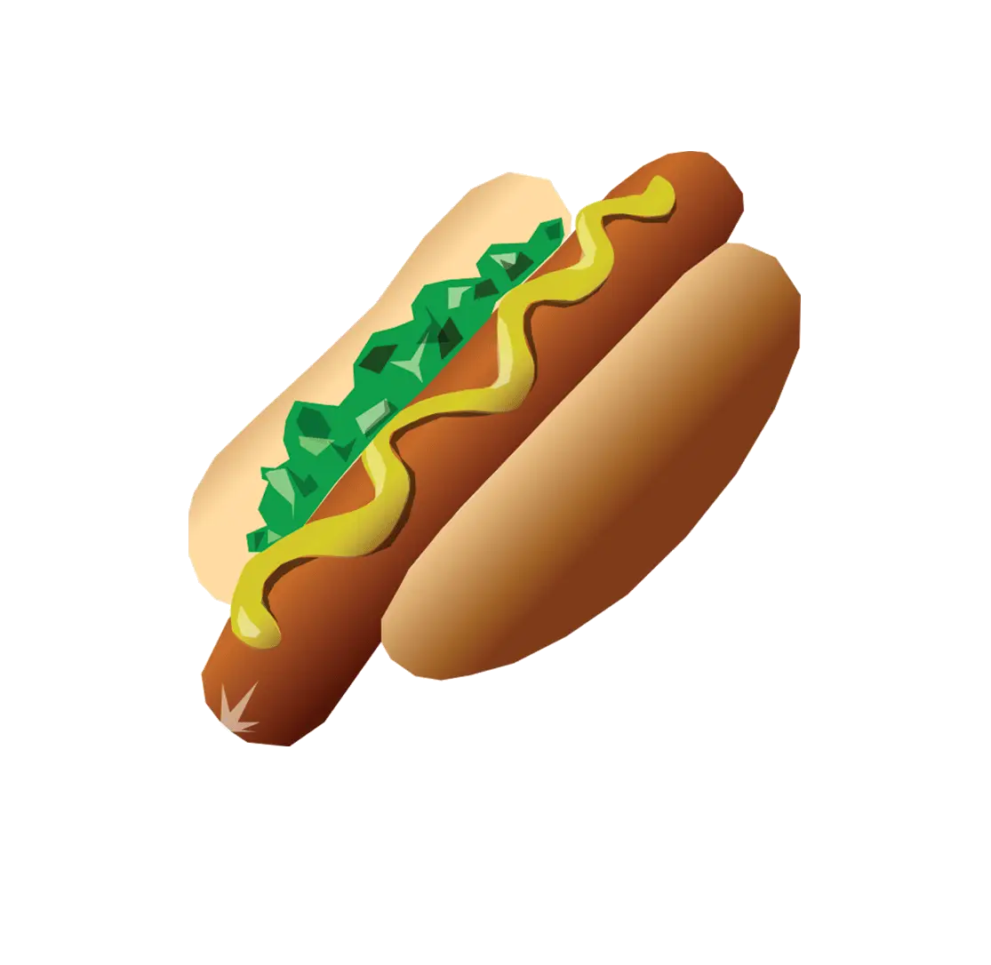 Delicious Hot Dog with Green Toppings and Mustard