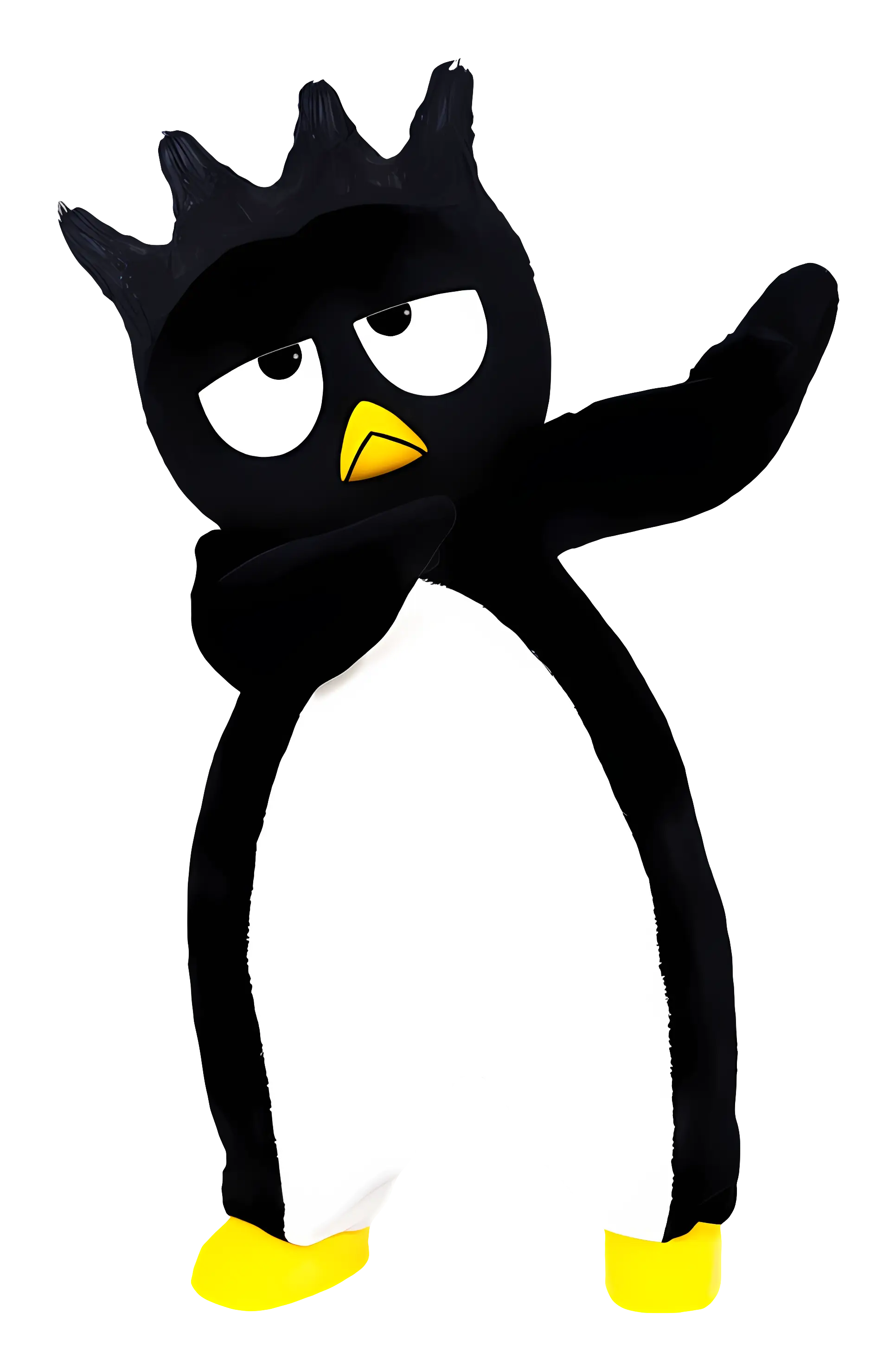 Cool Black Penguin Character