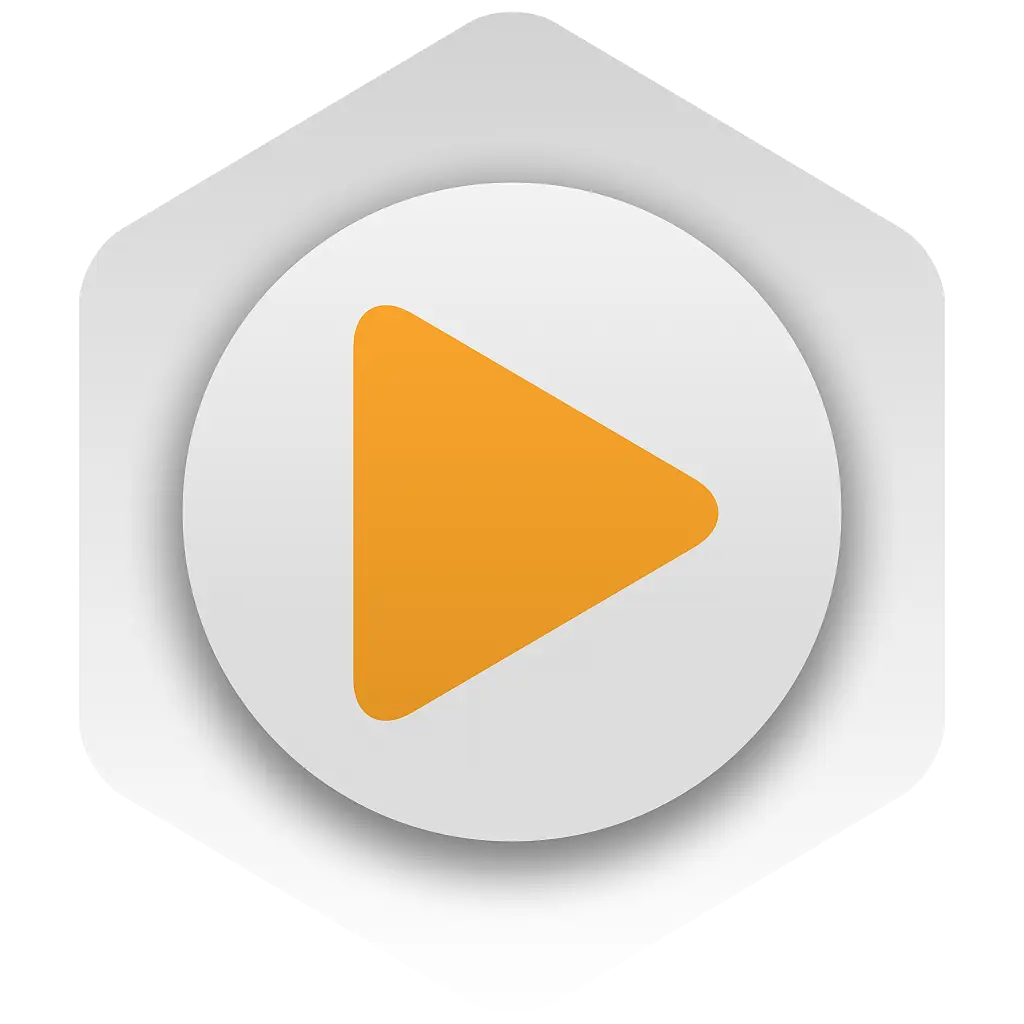 Play Button Icon in Modern Style