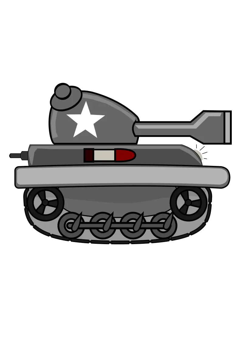 Cartoon Military Tank