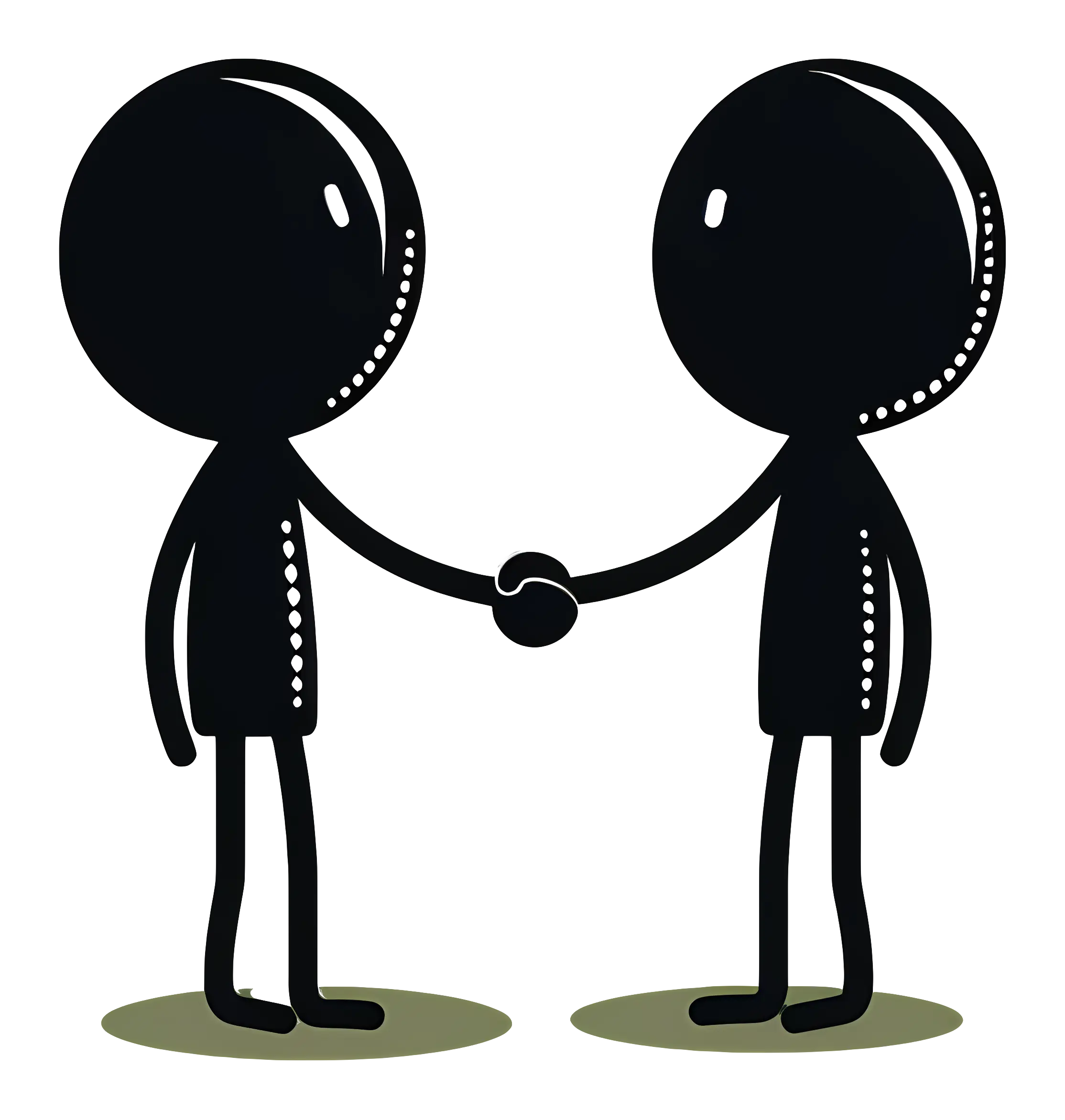 Handshake Cartoon Illustration