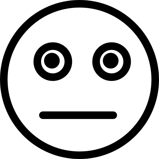 Neutral Face Emoji Icon