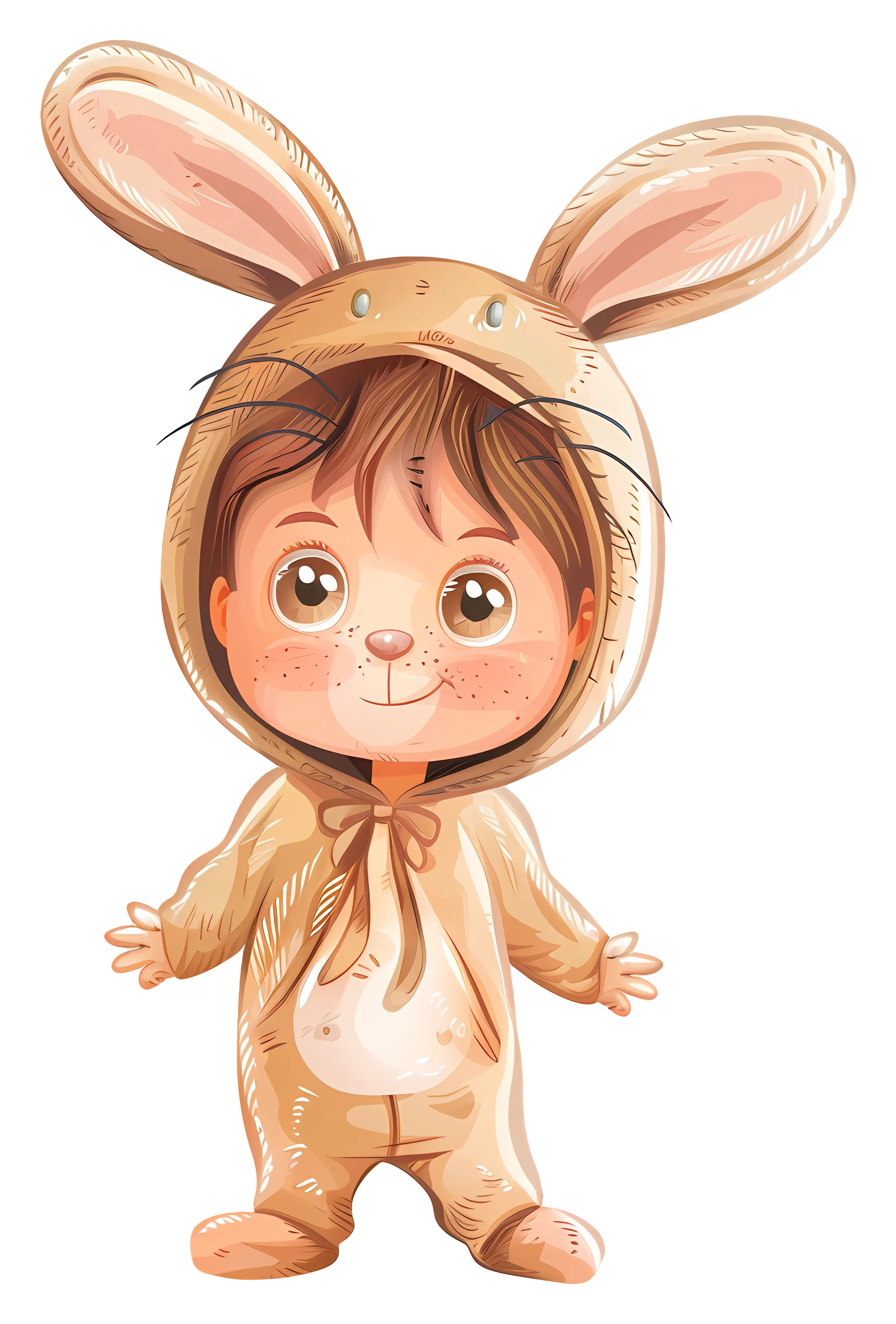 Child in Brown Bunny Costume