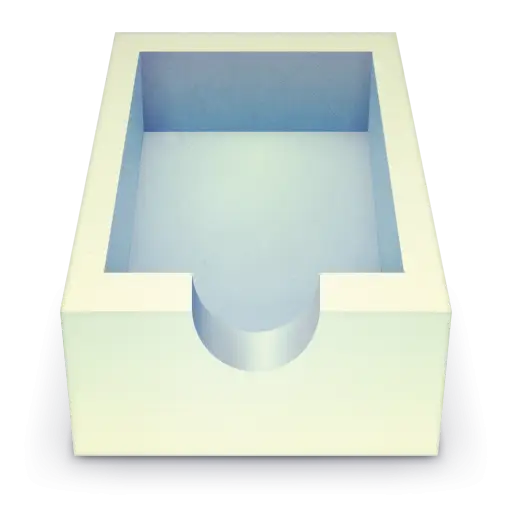 Empty White Drawer for Storage