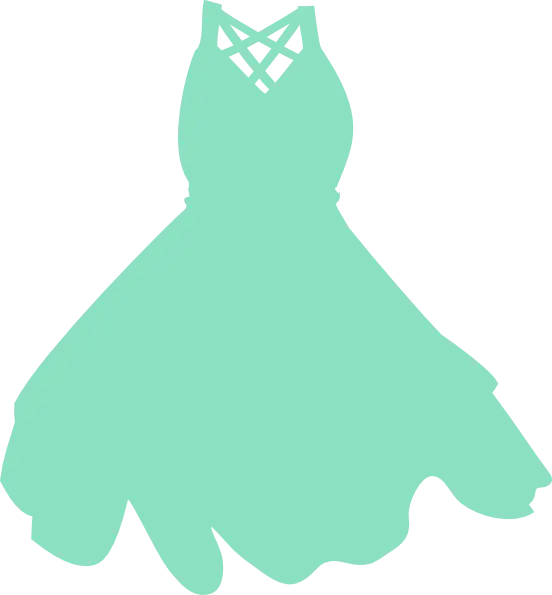 Elegant Green Dress Silhouette