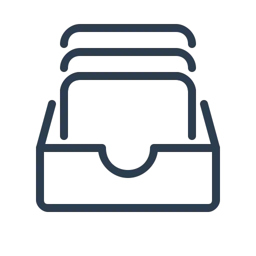 Minimalist File Organizer Illustration