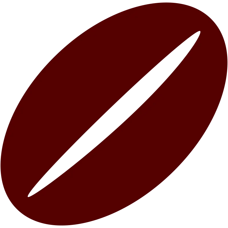 Brown Coffee Bean Icon