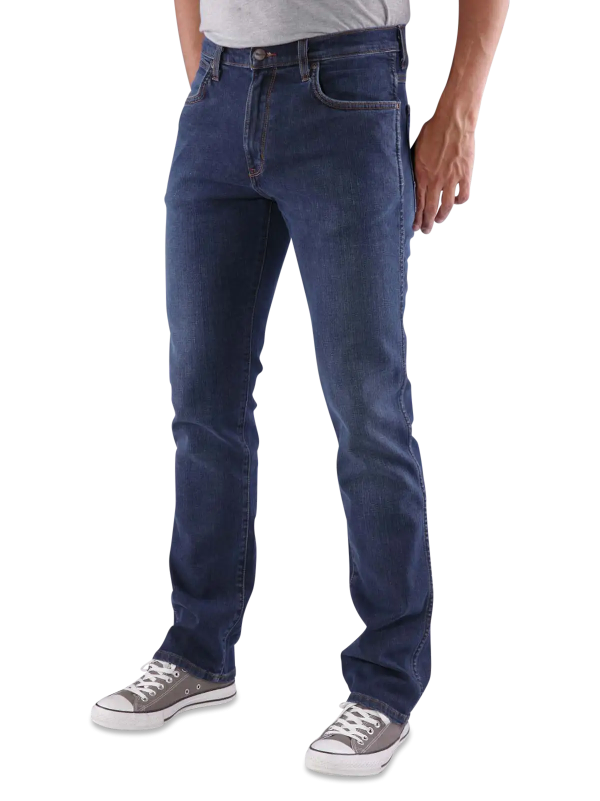 Casual Blue Jeans with Sneakers Outfit
