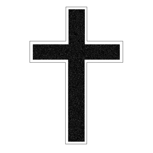 Black Cross Silhouette as a Religious Symbol