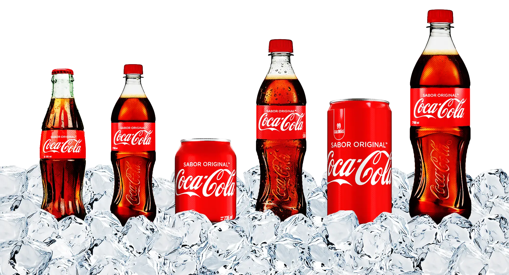 Coca-Cola Bottles and Cans Display
