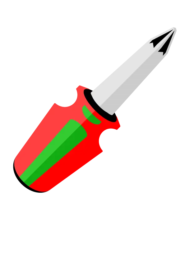 Red and Green Screwdriver