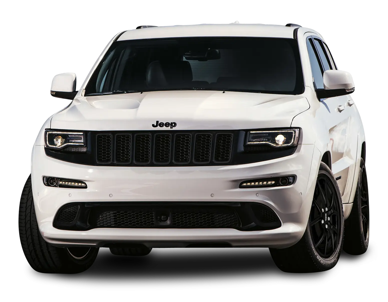 White Jeep SUV for All-Terrain Travel