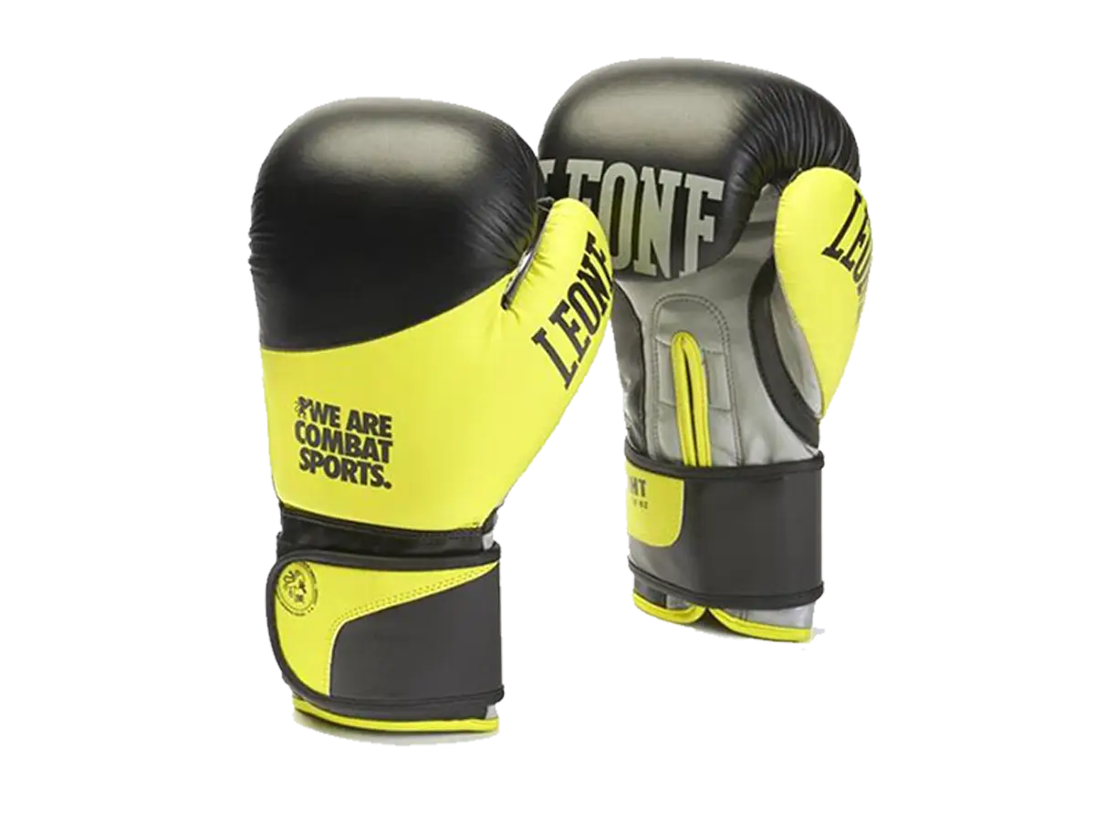Yellow and Black Boxing Gloves for Combat Sports