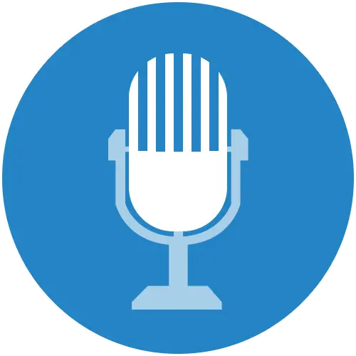 Simple Microphone Icon for Audio Recording