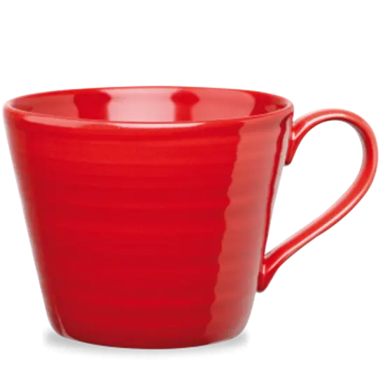 Red Ceramic Cup for Beverages