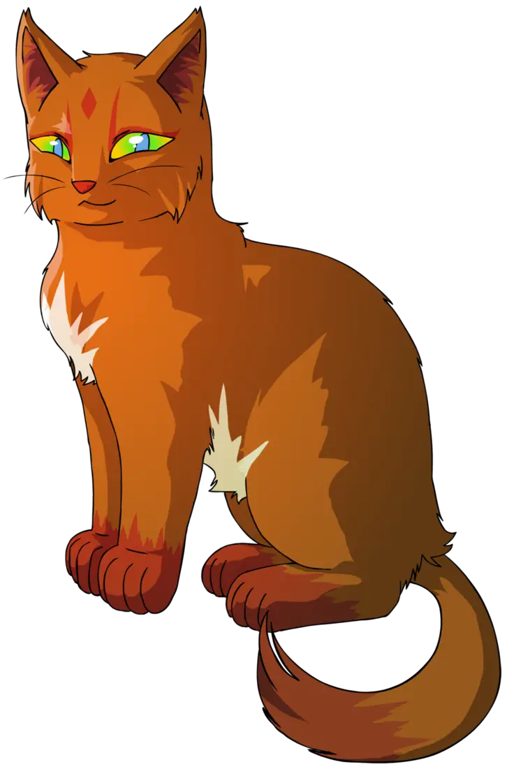 Cartoon Orange Cat Illustration