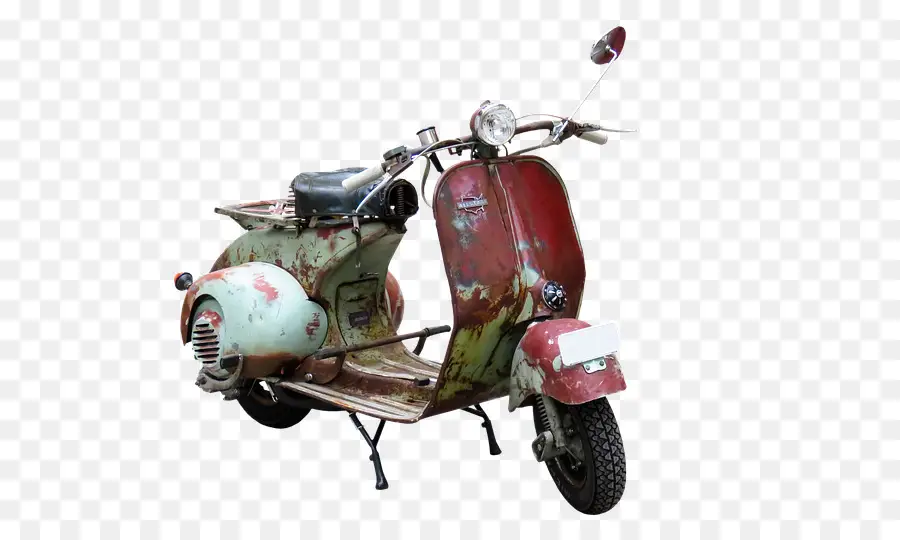 Vintage Scooter with Retro Design