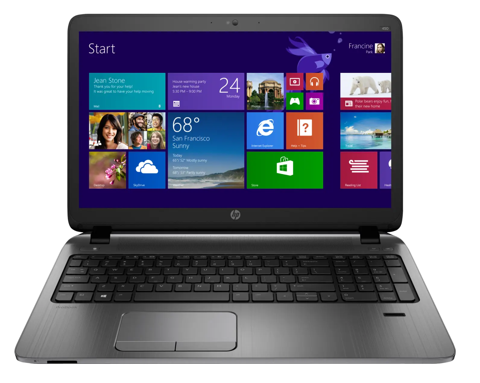 Laptop with Windows Interface