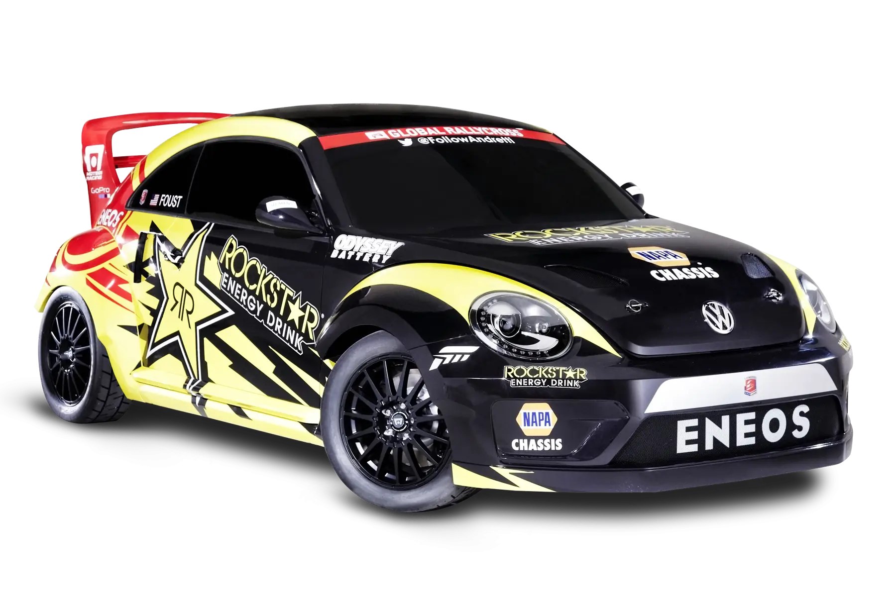 Black and Yellow Racing Car