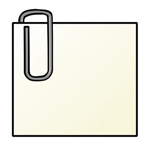 Paper Clip with Note