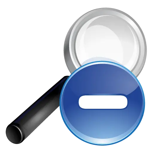 Zoom Out Magnifying Glass Icon