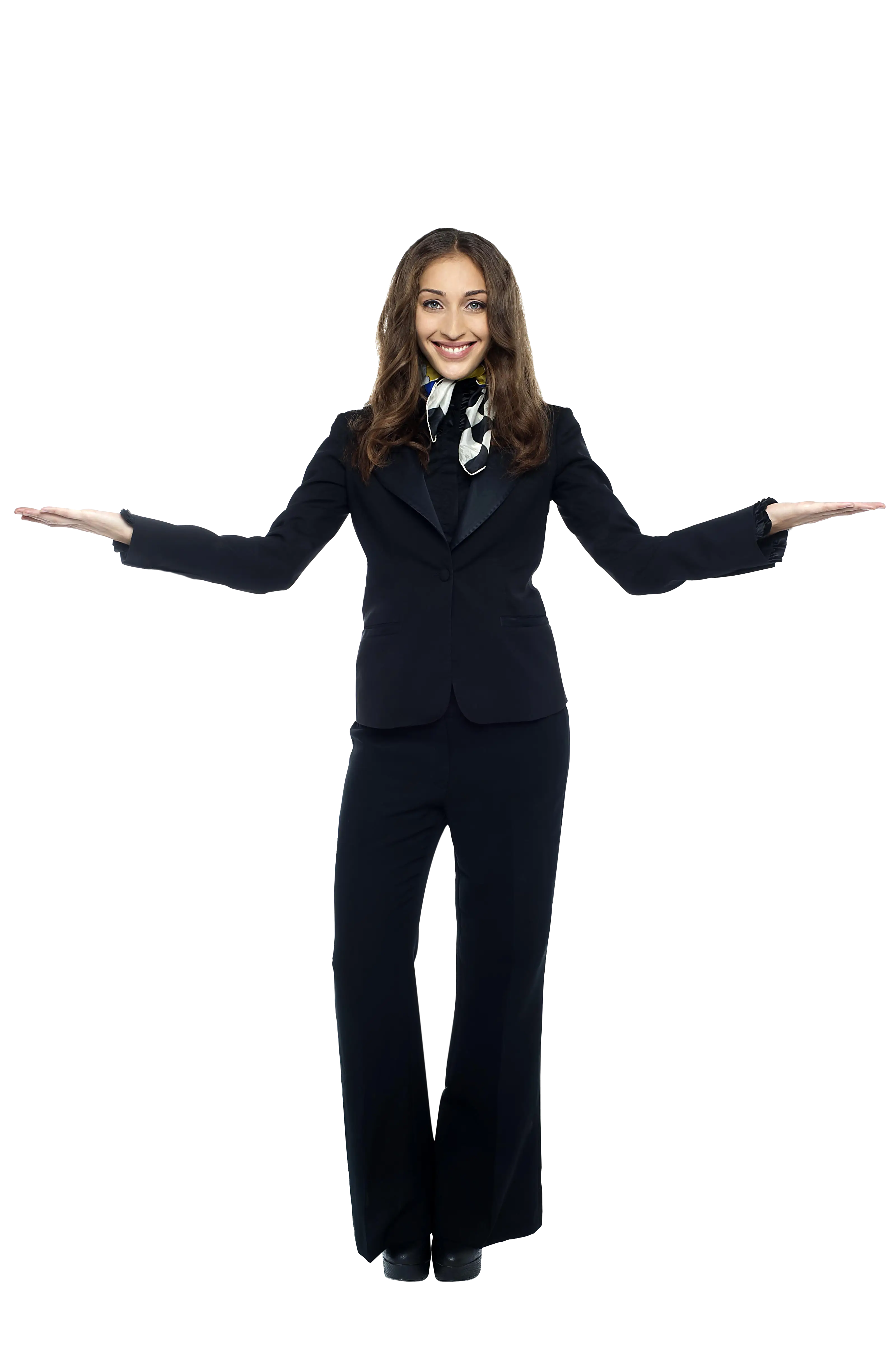 Smiling Woman in Business Suit