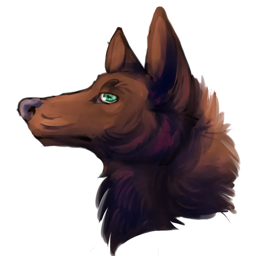 Dog Portrait in Digital Style