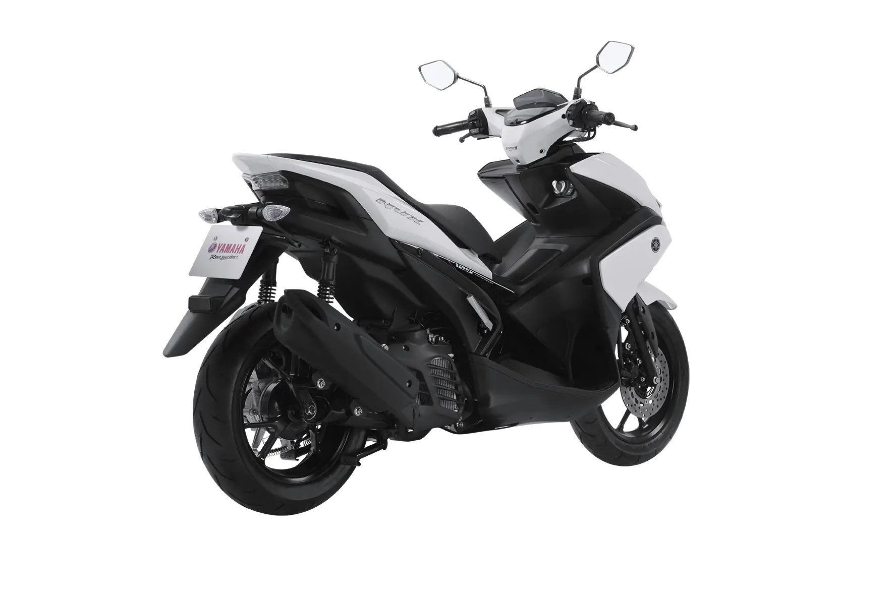 White and Black Stylish Motorcycle