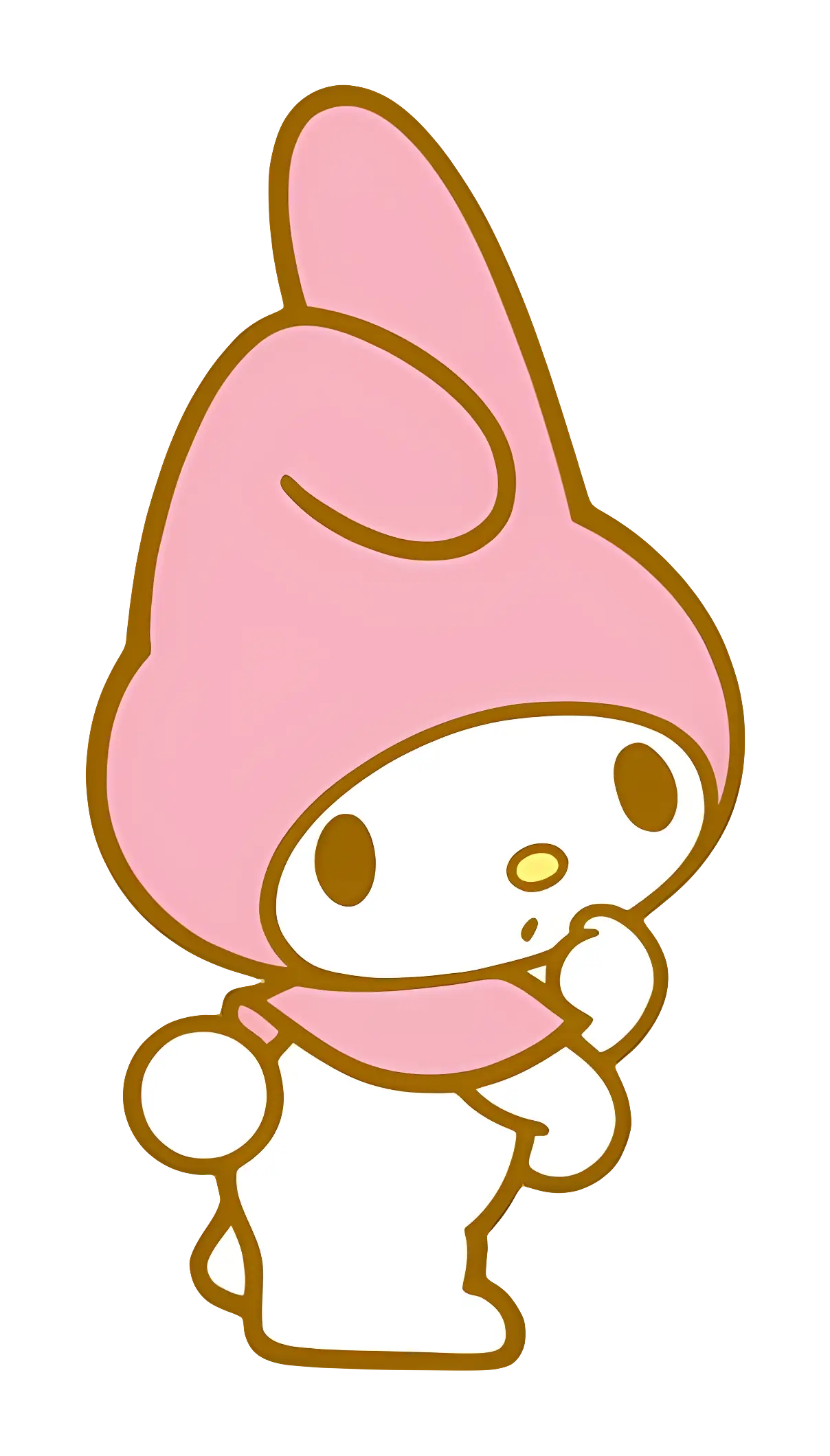 Pink Character with Hat