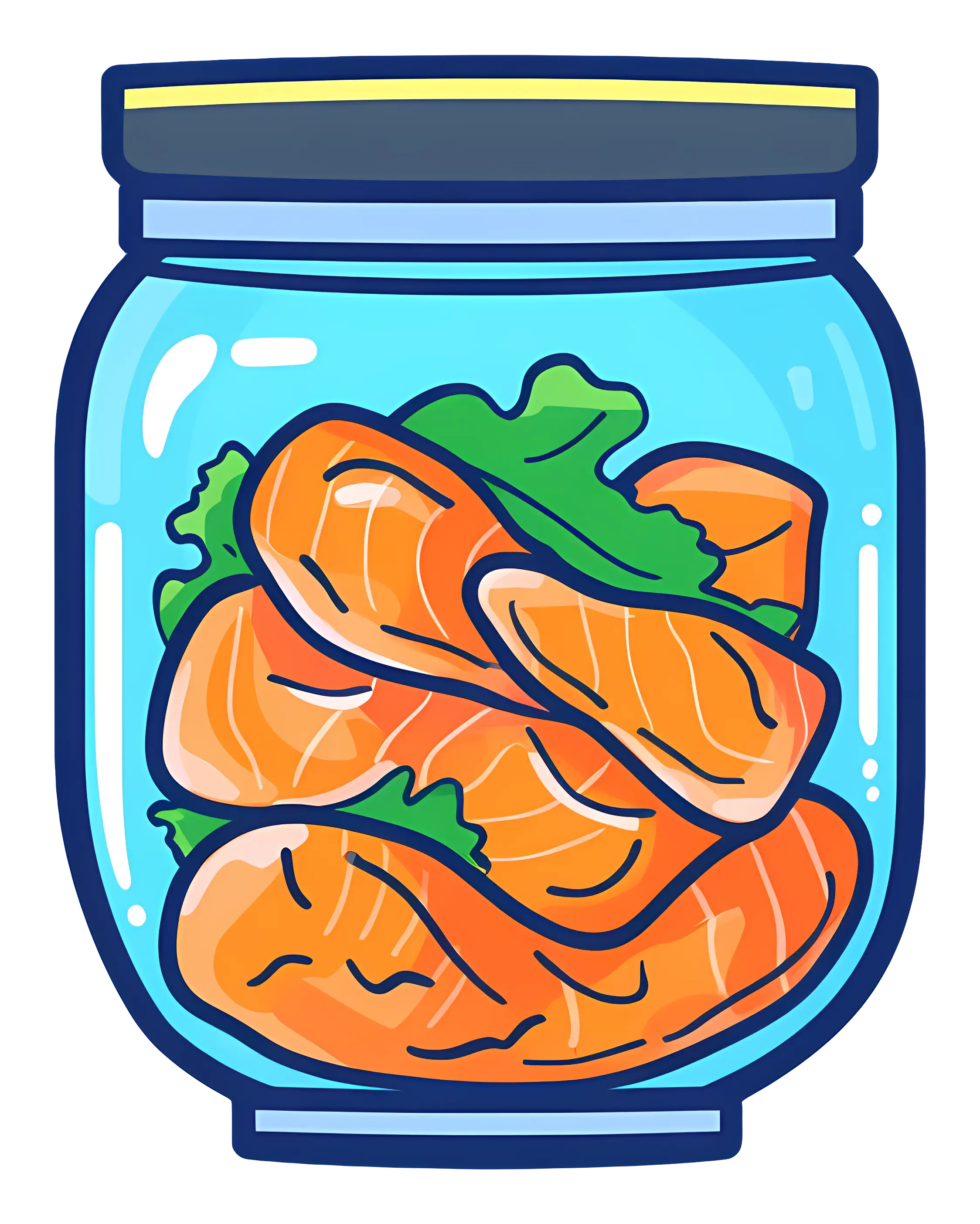 Illustrated Jar of Fish