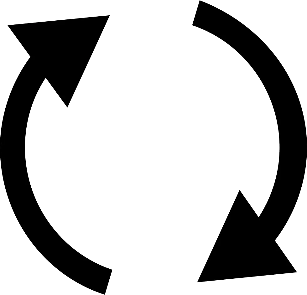 Black Circular Arrows in Loop