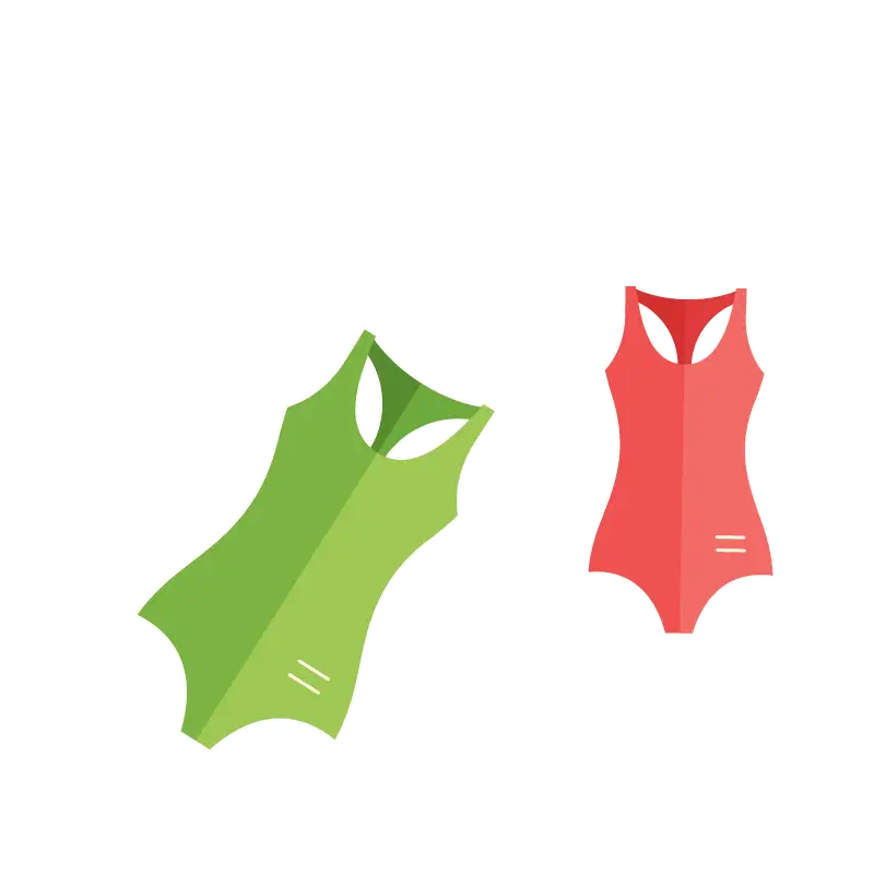Colorful swimsuits for summer fun