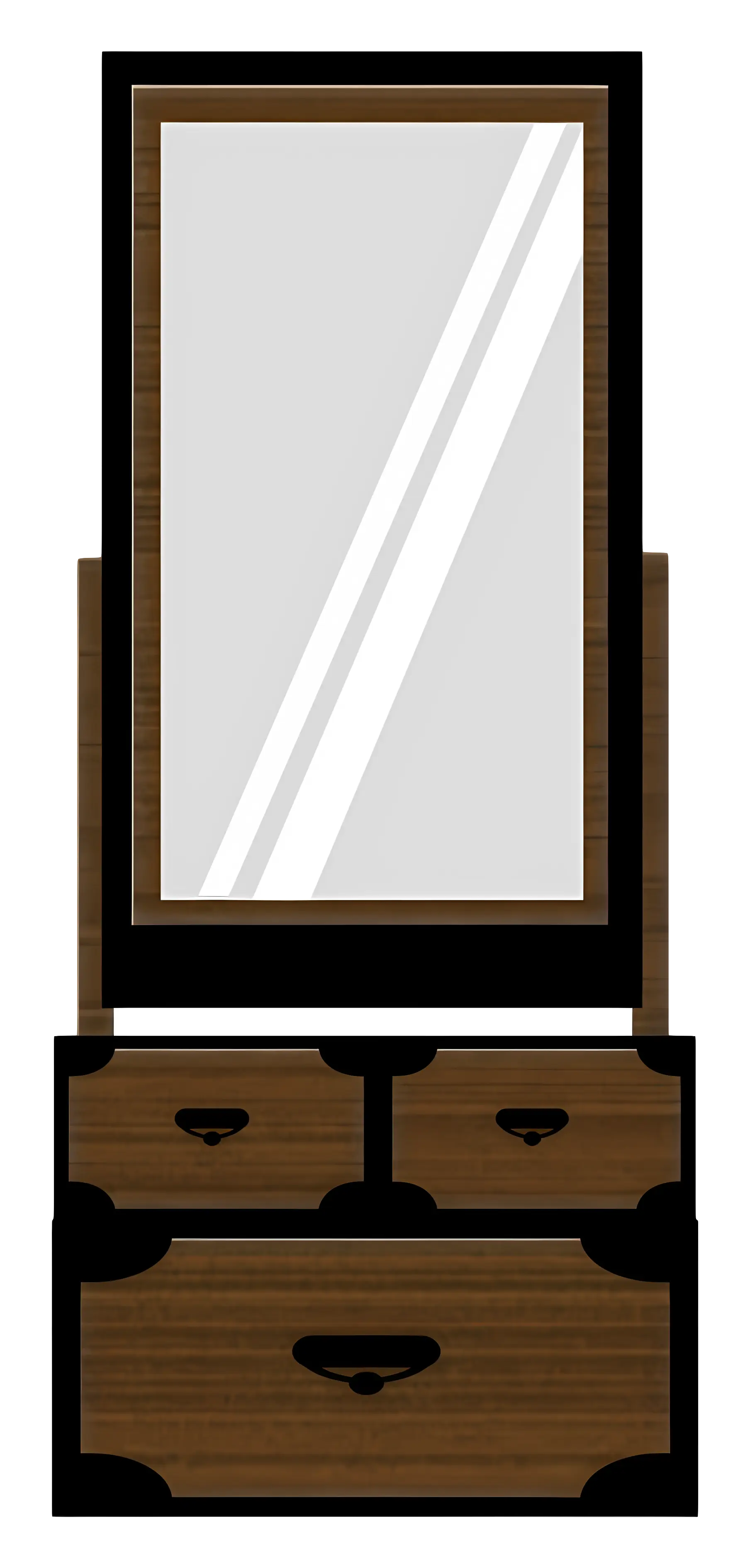 Stylish Wooden Dressing Table with Mirror