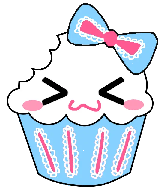 Cute Blue Cupcake