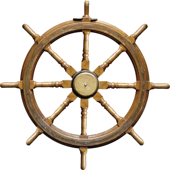Wooden Ship Wheel for Nautical Navigation
