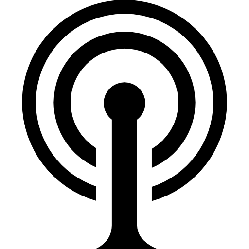 Wireless Signal Icon in Minimal Style