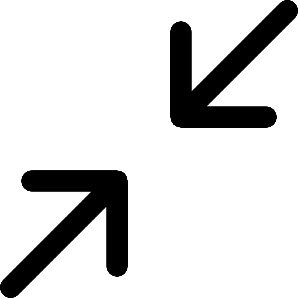 Black Arrow Pointing Down Left