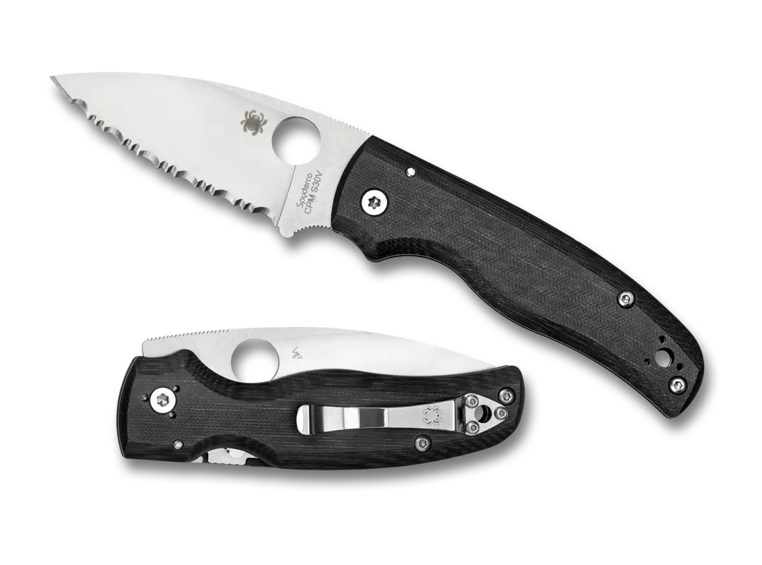 Folding Knife with Serrated Blade