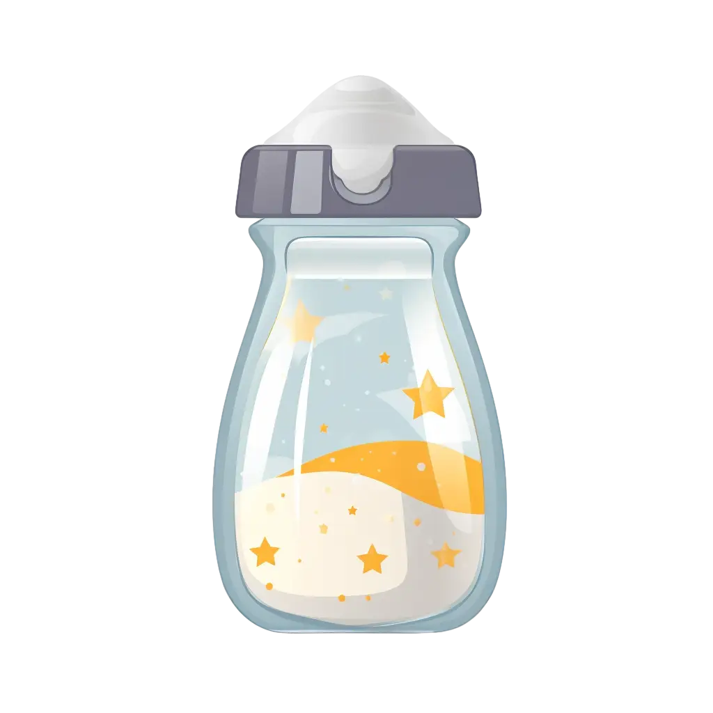 Decorative Baby Bottle with Starry Theme