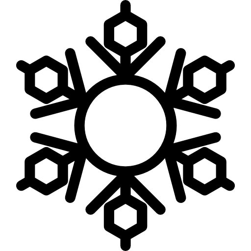 Black Snowflake Illustration
