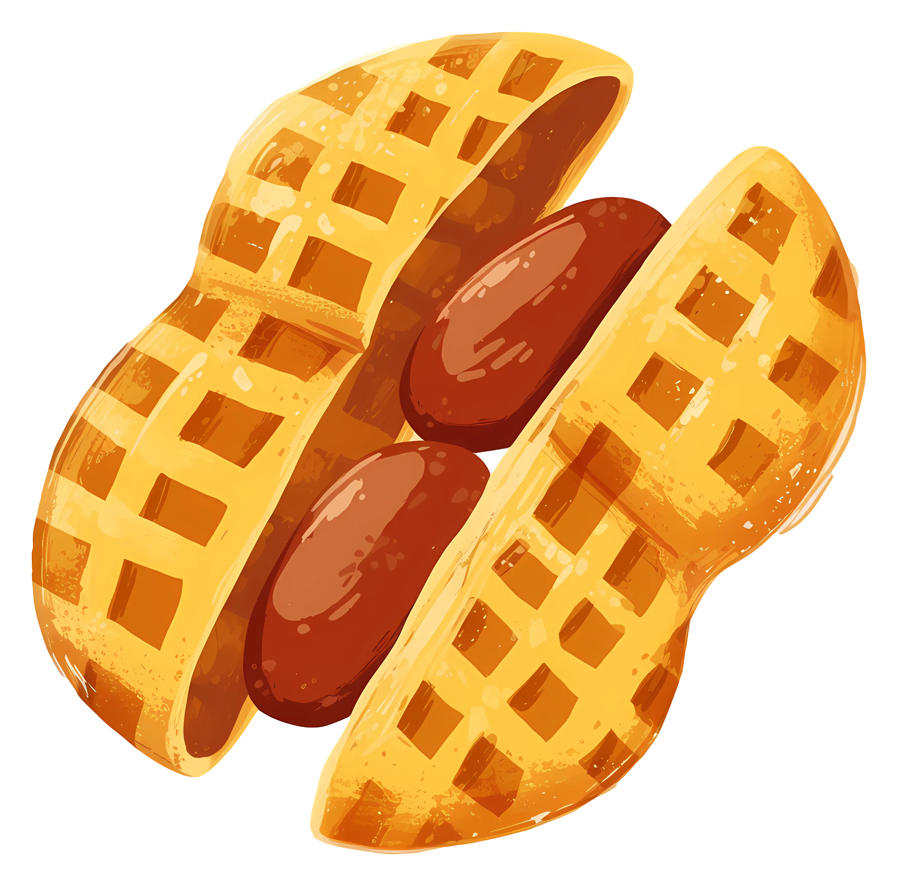 Open Peanut with Nuts Inside