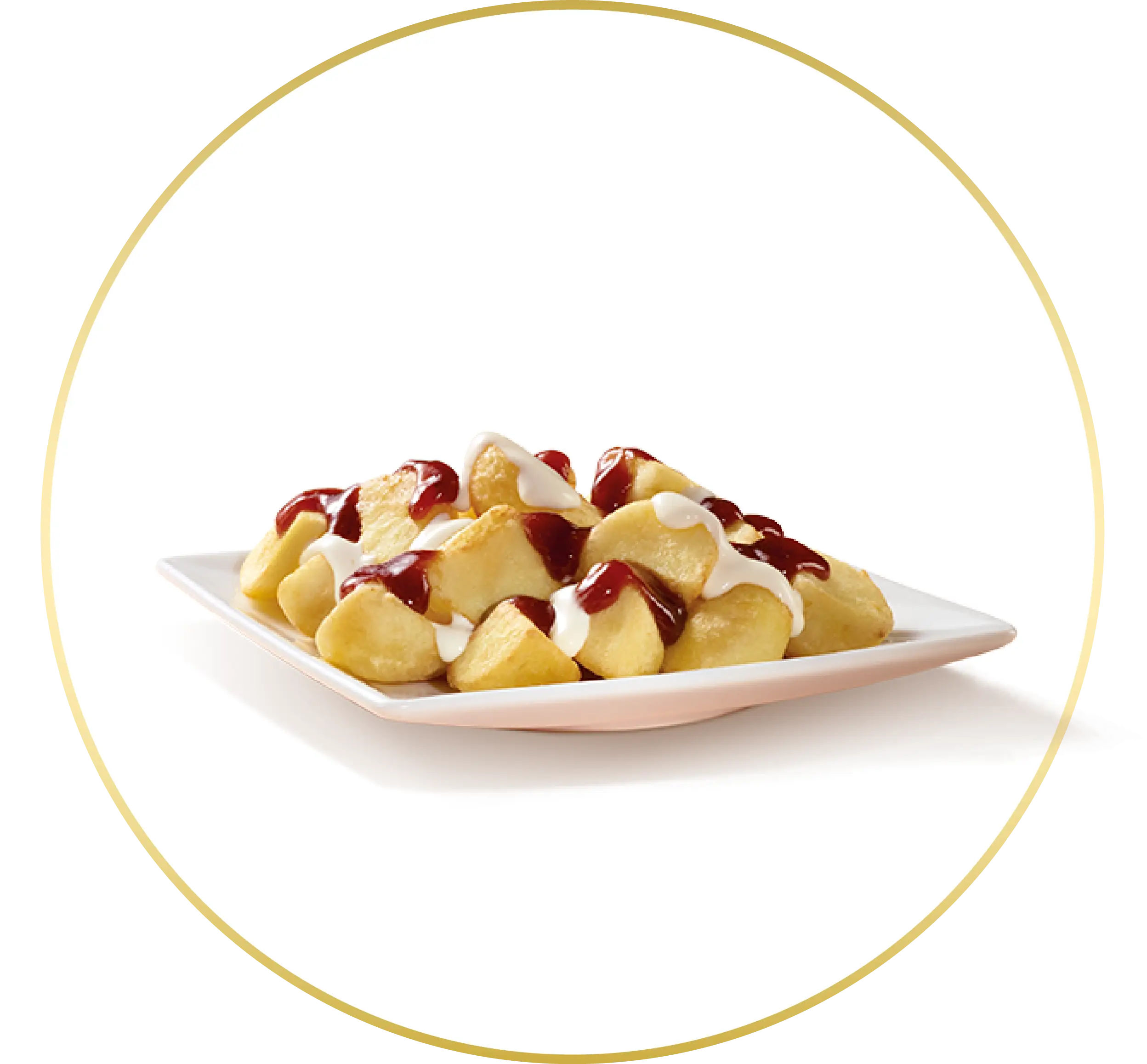 Potato Dish with Sauce on Plate