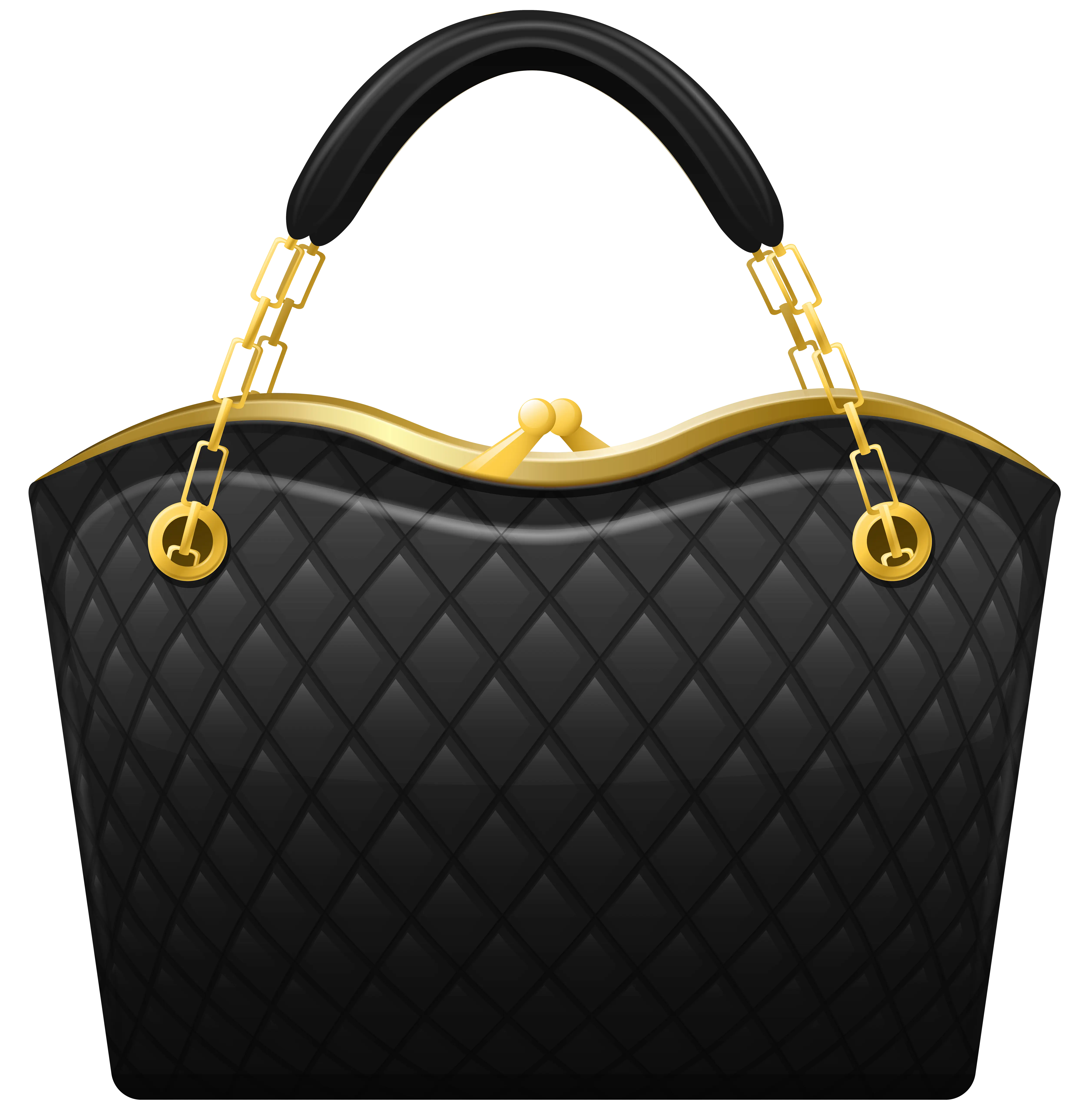 Black Quilted Handbag