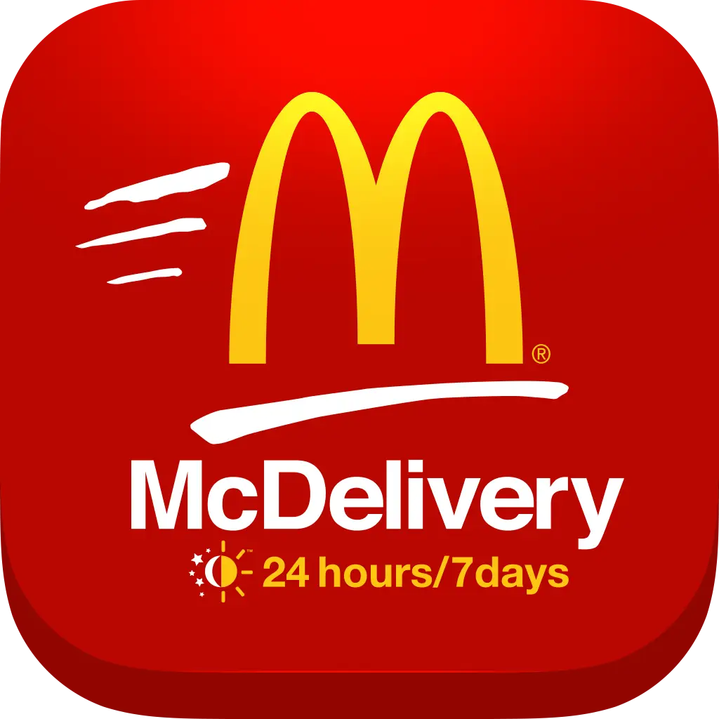 McDelivery 24 Hours Service Logo