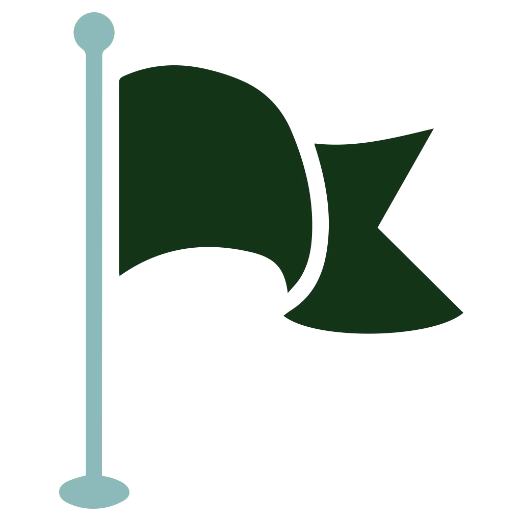 Simple Green Flag