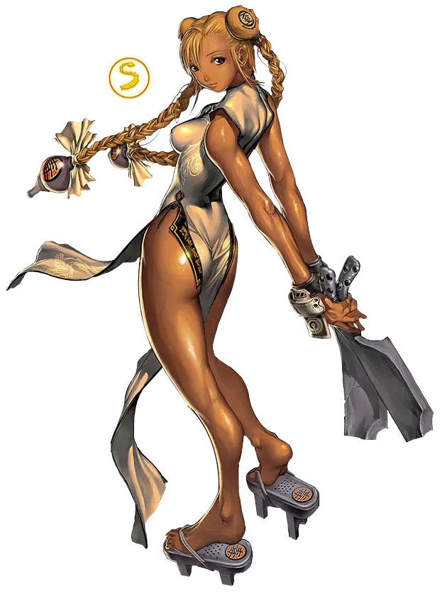 Female Warrior with Weapon