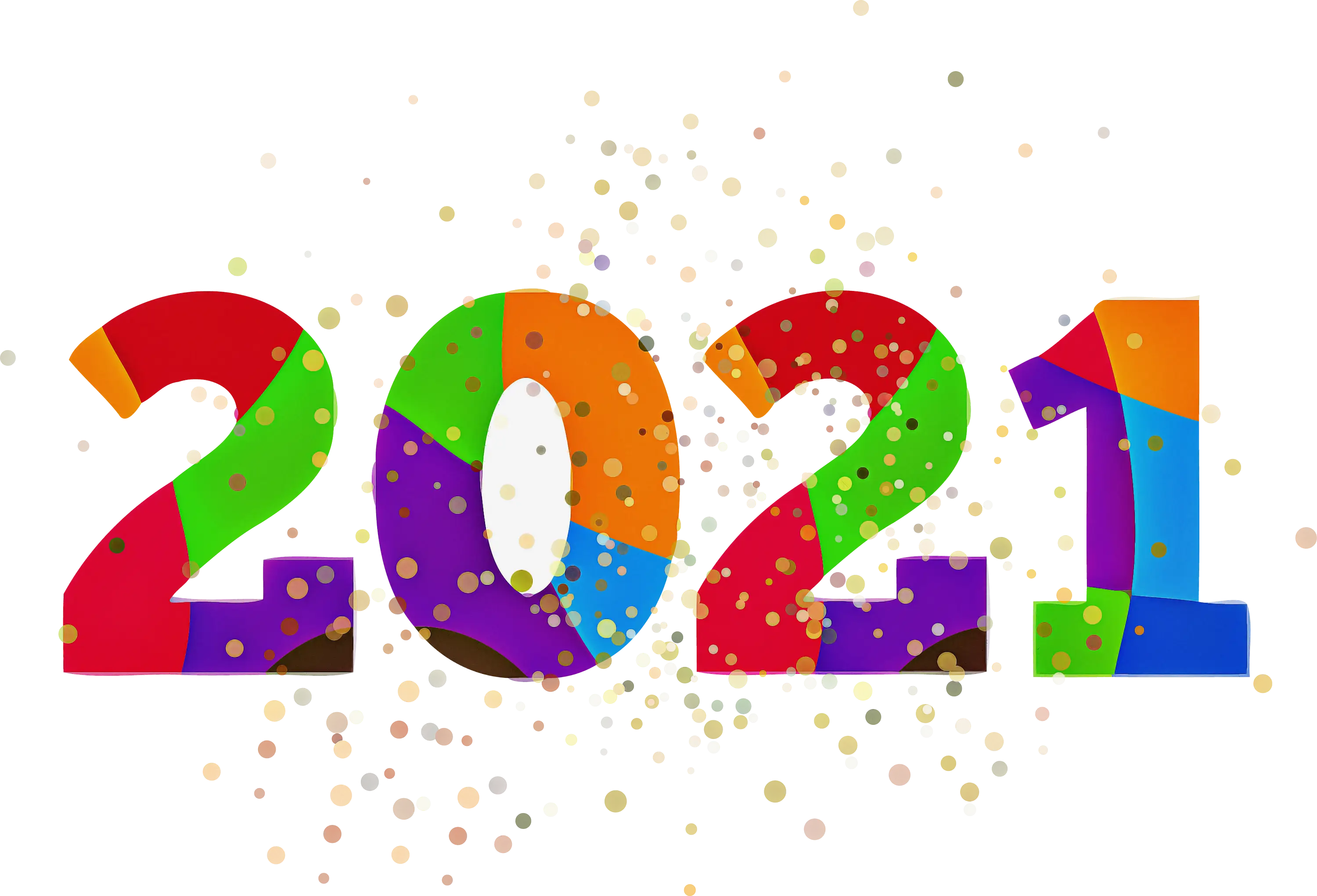 Colorful 2021 New Year Design